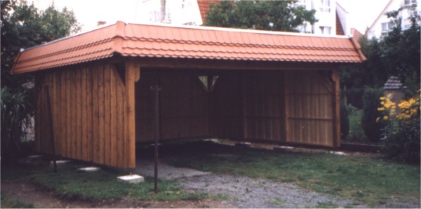 Carport aus Holz