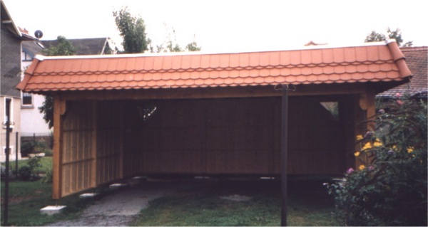 Carport aus einer anderen Perspektive